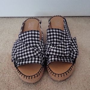 Franco Sarto Open Toe Mules